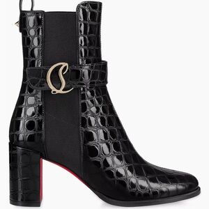 Christian Louboutin CL Chelsea 70MM Leather Boots